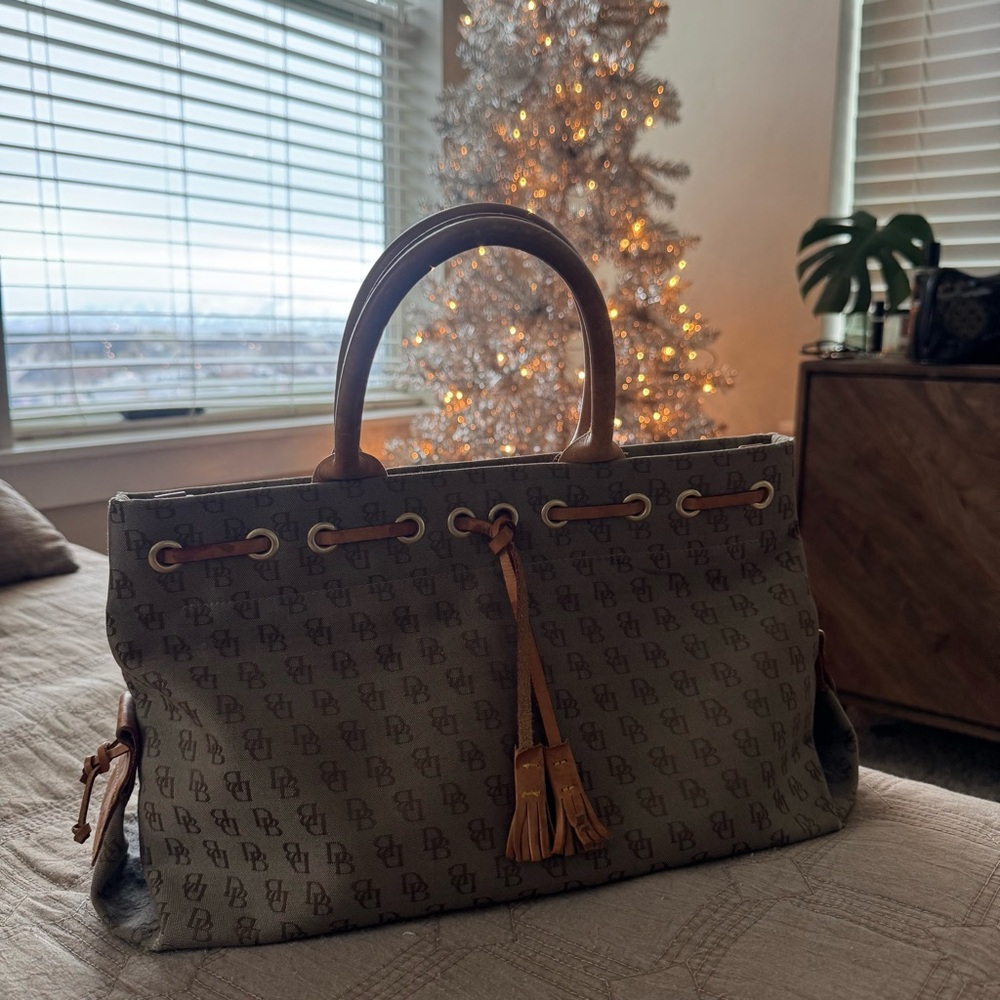 Dooney & Bourke Tan and Brown Tote
